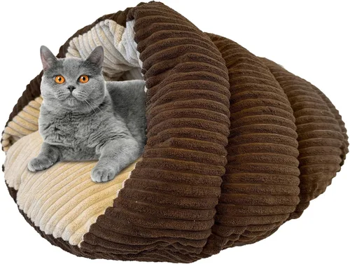 Vista 10 de SPOT Sleep Zone Cuddle Cave - Cama para mascotas Interior suave y afelpado para gatos y razas de perros pequeños Exterior de gamuza sintética