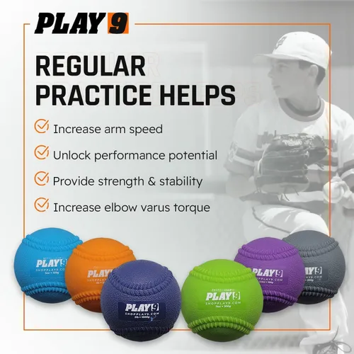 Vista 5 de Plyometric Baseballs - Weighted Balls for Baseball - Arm Care, Velocity, and Strength Training - Weighted Baseballs for Throwing and Stretching