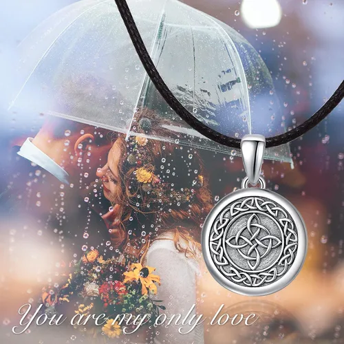 Vista 3 de TUGHRA Locket Necklaces for Women Men Locket Necklace Can Holds Pictures Sterling Silver Pendant Jewelry Gifts for Mothers Day Teens Girls Birthday