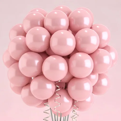 Vista 21 de Globos para decoración de cumpleaños, globos negros, paquete de 100 globos de 12 pulgadas para fiesta de cumpleaños, baby shower, boda