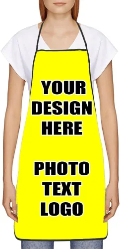 Vista 16 de Delantales personalizados con diseño de imagen de texto fotográfico para adultos, hombres, mujeres, parrilla, cocina, 40