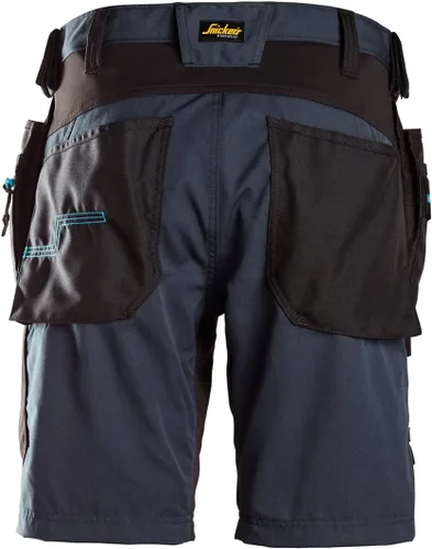 Vista 2 de Snickers Workwear LiteWork - Pantalones cortos de trabajo ligeros con bolsillos en funda 6110