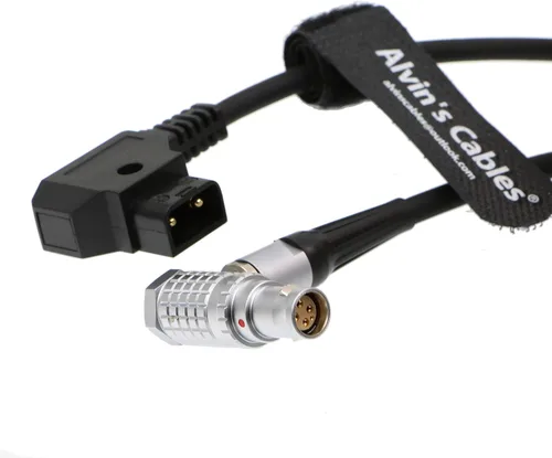 Vista 3 de Alvin's Cables RED Komodo-X Cable de alimentación para RED DSMC2 Epic Scarlet D-Tap a 6 pines hembra ángulo recto cable para DJI Ronin 4D 1M/39.4