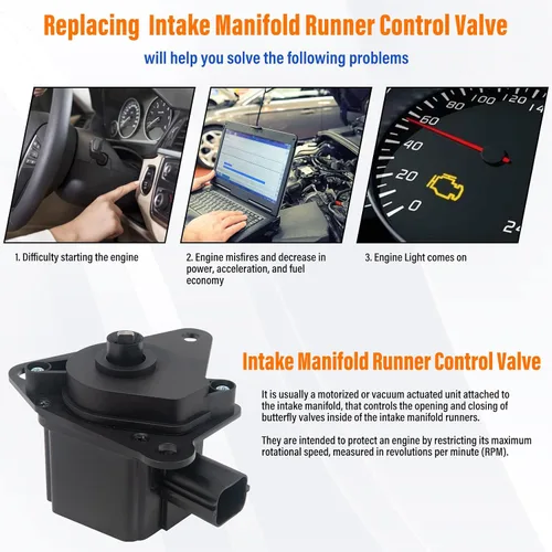 Vista 5 de 911-902 Válvula de control del corredor del colector de admisión IMRC 4884549AD compatible con Jeep Compass Patriot Dodge Caliber Journey Avenger