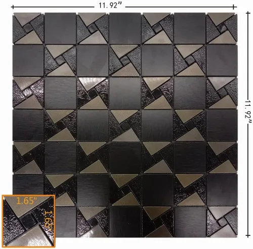 Vista 2 de Azulejo autoadhesivo contra salpicaduras de 10 hojas para cocina, azulejos autoadhesivos, pegar en tocadores de baño, chimenea, mesa de lavandería