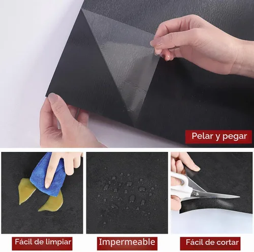 Vista 8 de WESTICK Azulejos de vinilo autoadhesivos de mármol negro para baño, azulejos de vinilo autoadhesivos para despegar y pegar, azulejos de azulejos
