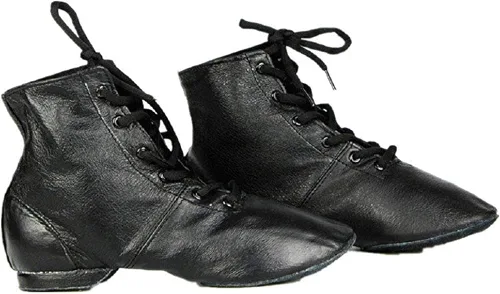 Vista 5 de Botas de jazz planas de piel suave para practicar baile de Cheapdancing