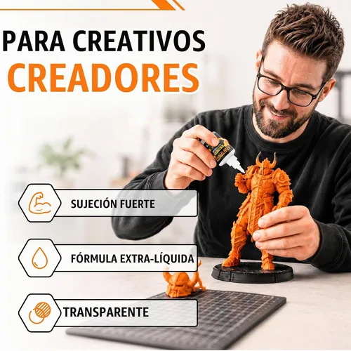 Vista 3 de Impresión 3D Super Glue Ultra Liquid 1.75 oz - PLA ABS PETG TPU Instantáneo