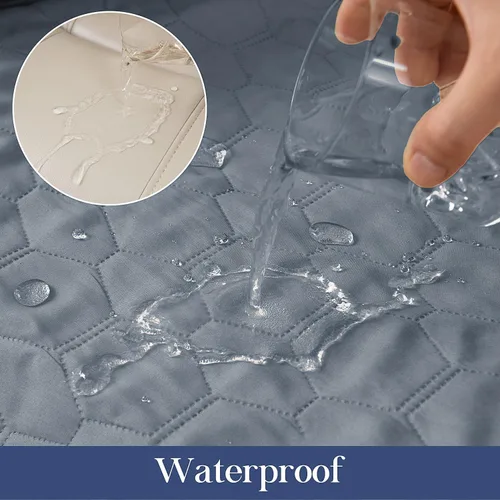 Vista 2 de Funda impermeable para silla reclinable, funda antideslizante para sofá reclinable, protector de muebles, funda de sofá lavable para perros y niños