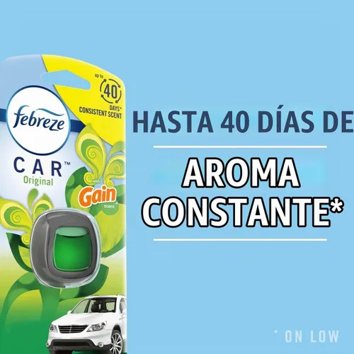 Vista 3 de Febreze AUTO - Clip de ventilación para ambientador de aire, 07 onzas, clip de ventilación de automóvil, paquete de 2 (CEDAR)