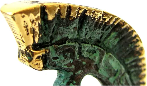 Vista 5 de IconsGr Museo de Bronce Griego Antiguo Réplica del Casco de Oficial Espartano (387)