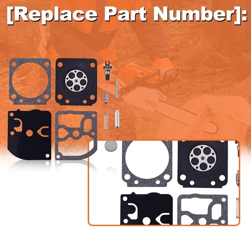 Vista 3 de Kit de reparación de carburador, para Poulan PPB4218 P3816 PP3416 P4018 SM4218AVX SM4518AVX PP3516AVX PP4218AVX P4018WTL gas para motosierra