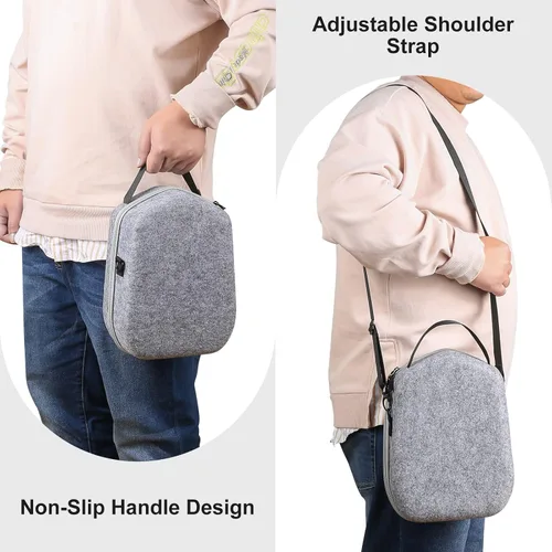 Vista 6 de ANNAPRO Funda de transporte rígida para Oculus Quest 2, funda de viaje compatible con auriculares MetaOculus Quest 2, bolsa de almacenamiento