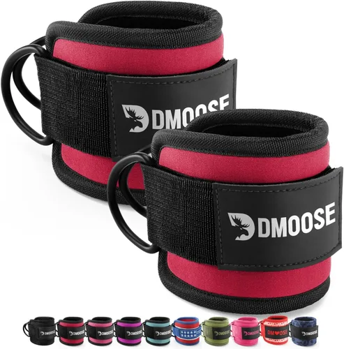 Vista 30 de DMoose Ankle Strap for Cable Machine - One Size Fit with Premium Padding, Workout Kickback Ankle Cuffs, Ankle Bands for Working Out, Booty Workouts