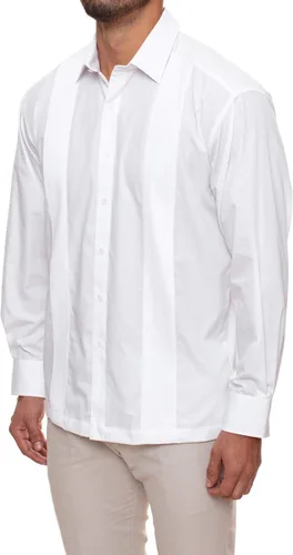Vista 2 de Manchester Guayabera - Camisa de manga larga para hombre, ajuste regular