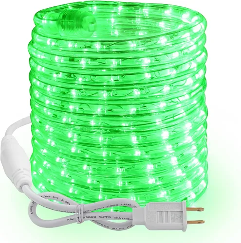 Vista 10 de Brizled - Luces de cuerda multicolor, 18 pies / 5.5 metros, 216 luces LED impermeables para Navidad, 120V, luz de tubo flexible ETL, enchufable
