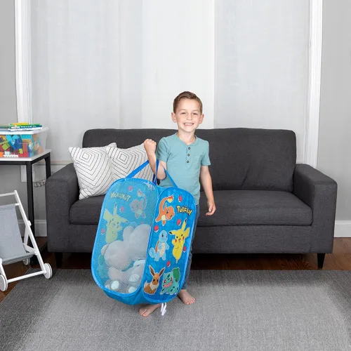 Vista 2 de Franco Cesta de Almacenamiento Plegable Desmontable para Habitación de Niños, Tamaño Único, Pokémon