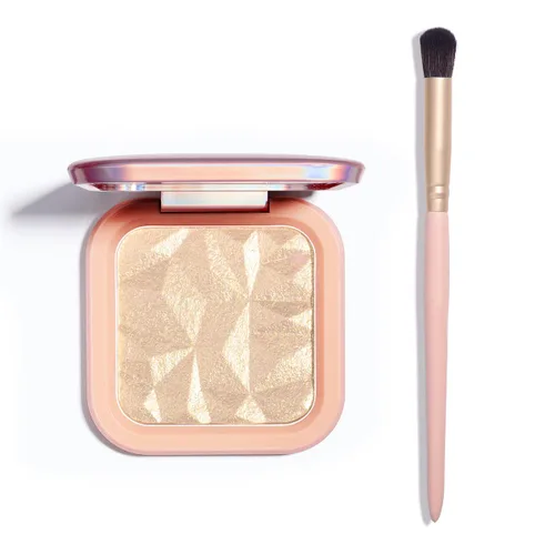 Vista 2 de ELESSY Paleta de Iluminador de Maquillaje Paleta de Iluminador Facial Paleta de Iluminador Facial de Larga Duración Paleta de Maquillaje Iluminador