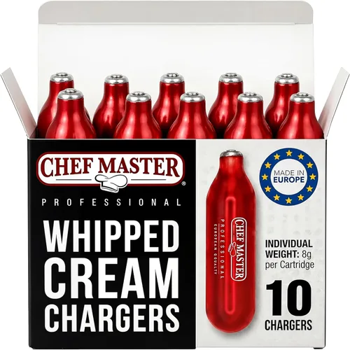 Vista 9 de Chef Master Dispensador de crema batida con 3 boquillas y cepillo de limpieza 1 pinta