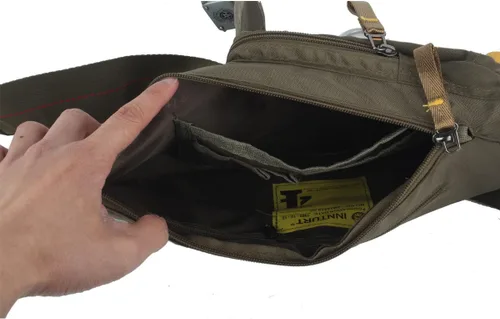 Vista 6 de Mochila de nylon para el pecho, mochila de viaje en bicicleta y gimnasio