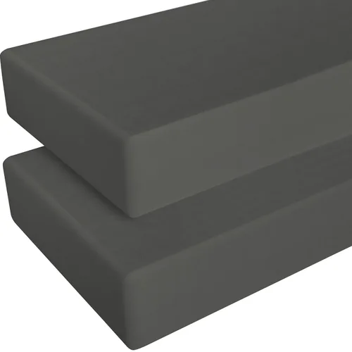 Vista 25 de NTBAY - Sábana bajera ajustable para cuna para bebé, color sólido y suave, 28.0 x 52.0 pulgadas Soft Fitted Crib Sheet with Full Elastic and 8