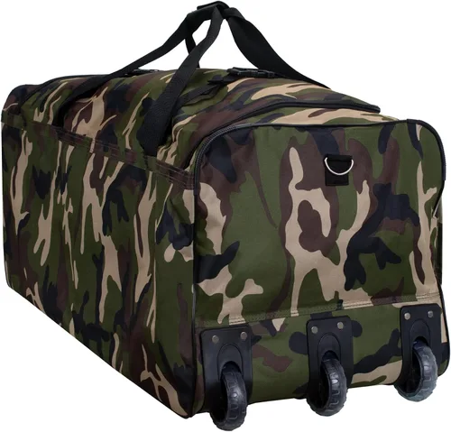 Vista 12 de Rockland Equipaje bolsa de viaje con ruedas 101.6cm, Camuflaje), PRD340-CAMO