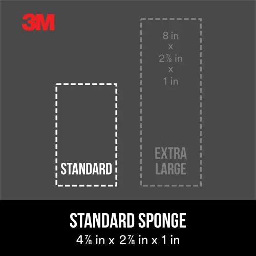Vista 6 de 3M Angled Sanding Sponge, Fine Grit, Use Wet or Dry, Great for All Purpose Sanding, Washable & Reusable, Use for Interior & Exterior, Angled Sanding