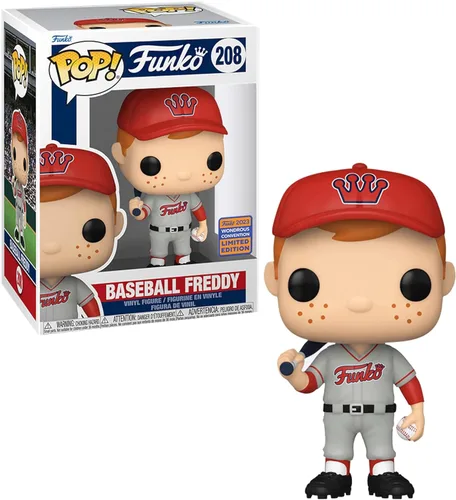 Vista 3 de Funko POP exclusivo Baseball Freddy (Red Hat)
