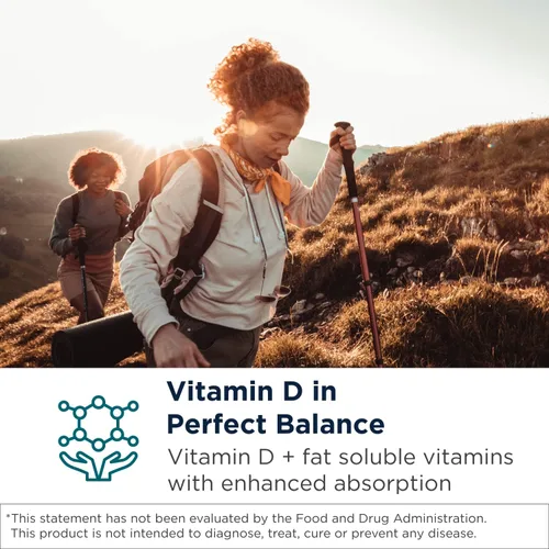 Vista 2 de Designs for Health ADK Evail - 5,000 UI de vitamina D3 con vitaminas A, E (Gamma Delta Tocotrienoles de Annatto), K (K1 + K2) - Complejo de vitamina