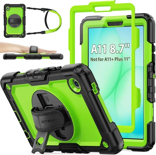 Vista 19 de SEYMAC stock Funda para Samsung Galaxy Tab A8 de 10.5 pulgadas, funda de protección contra caídas de cuerpo completo con protector de pantalla