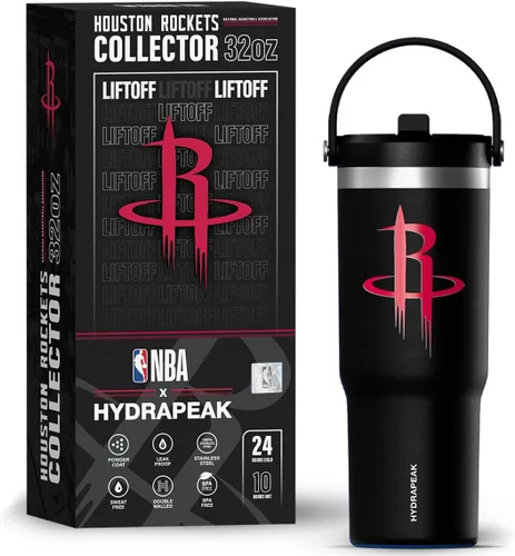 Vista 12 de Hydrapeak Boston Celtics Nomad - Botella de agua aislada de acero inoxidable a prueba de fugas con asa de agarre flexible y tapa de pajilla, edición