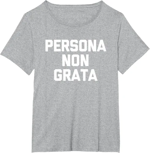 Vista 43 de Persona Non Grata - Divertida camiseta sarcástica con frase sarcástica, Negro