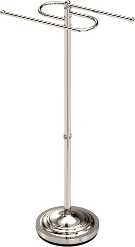 Vista 10 de Gatco Estilo S, soporte para toallas para piso, 1506 Níquel Satinado