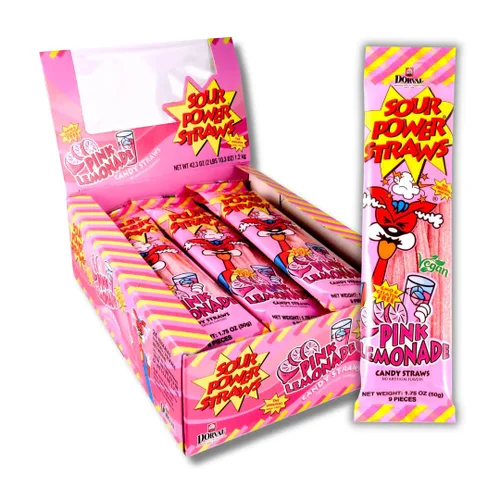 Vista 14 de Sour Power Premium Sorbetes de caramelo surtidos – Los caramelos de pajitas agrias originales desde 1985 – 50 g (Paquete de 6) – Vegano,