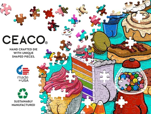 Vista 5 de Ceaco - Brian Cook - Butts on Things - Sweet Cheeks - Rompecabezas de 500 piezas