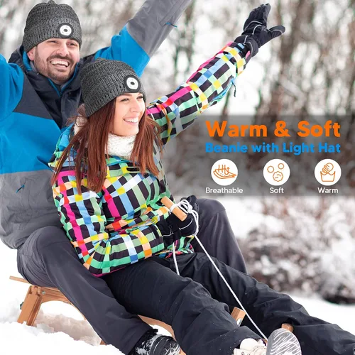 Vista 6 de PASTACO Regalos de cumpleaños para hombres y mujeres gorro LED