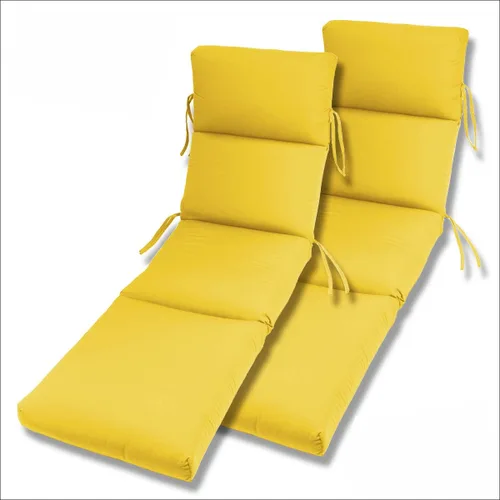 Vista 3 de Comfort Classics Inc. Sunbrella - Juego de 2 colchonetas acanalado para camastro en interior y exterior de 22 x 74 x 5 pulgadas (55.8 x 188 x 12 cm)