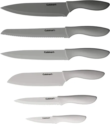 Vista 2 de Cuisinart Advantage C55-12PCG - Juego de cuchillos grises de 12 piezas con protectores de hoja