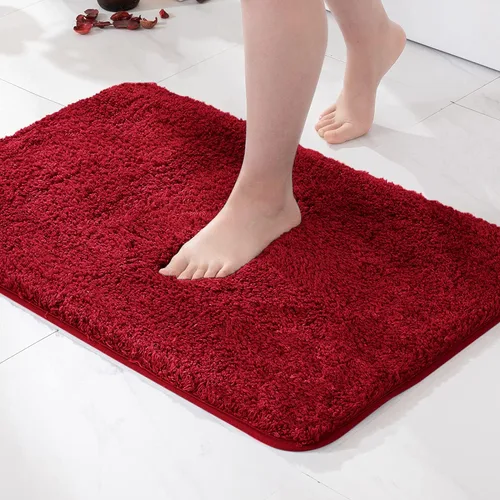 Vista 80 de MIULEE Alfombras de baño negras, suaves y pequeñas, absorbentes, antideslizantes, de secado rápido, esponjosas, para baño, bañera y duchas, lavables