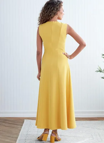 Vista 5 de Kit de patrón de costura para vestido acampanado de señoritas, código B6850