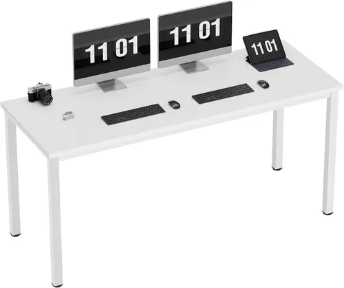 Vista 18 de Need Escritorio pequeño para computadora, mesa de escritura resistente de 31.5 pulgadas, estrecho, negro