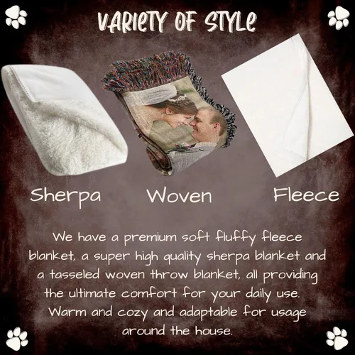 Vista 3 de Manta rústica para perro Shih Tzu, ligera, súper suave, acogedora y duradera, manta de cama con temática de animales para sofá, cama, sofá