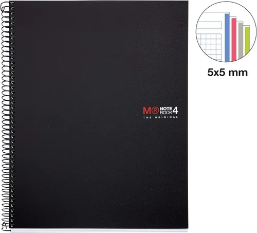 Vista 2 de Miquelrius 47138 Cuaderno negro, A4