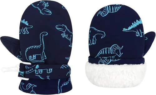 Vista 23 de QikQik Guantes de invierno impermeables para niños pequeños - Guantes de nieve para bebés