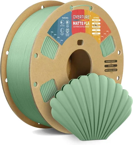 Vista 28 de OVERTURE Matte PLA Filament 1.75mm 1kg for FDM 3D Printer (Baby Pink)