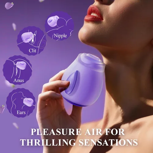 Vista 6 de Rosa Juguete Sexual para Adultos - Vibrador de Succión para Mujeres con 5 Modos de Succión y 5 Niveles de Intensidad, Succionador Puro de Apertura