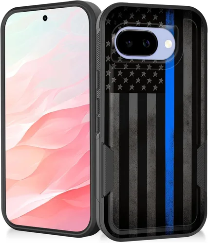 Vista 13 de Funda para Pixel 7a, resistente de doble capa híbrida de policarbonato duro de goma suave a prueba de golpes para Google Pixel 7A 6.1 pulgadas