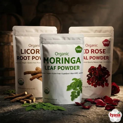 Vista 7 de Iyasa Holistics Aloe Vera orgánico en polvo de 8 onzas – Aloe Barbadensis hoja entera – Certificado USDA finamente molido, fórmula fácil de mezclar