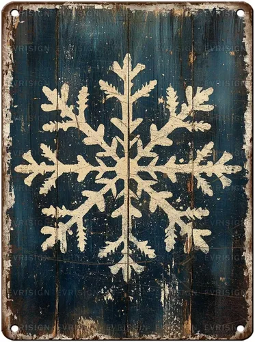 Vista 20 de Letrero de metal con texto en inglés "Just a Girl Who Loves Christmas", póster de hojalata para árbol de Navidad, decoración conmovedora de pared