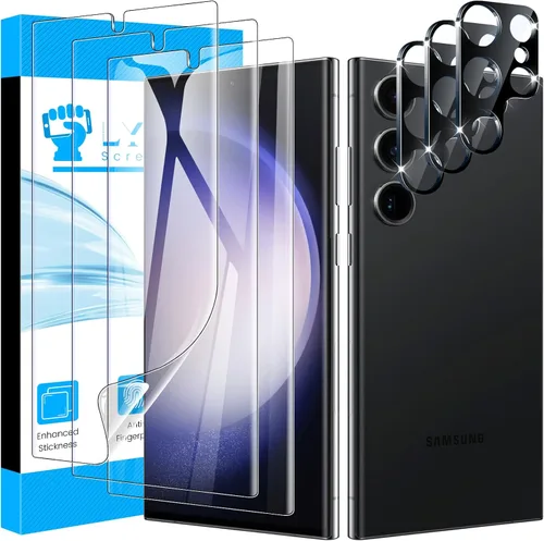 Vista 7 de LYWHL Paquete de 3 + 3 + 3 protectores de pantalla de cuerpo completo para iPhone 17 Pro Max [6.9 pulgadas] con protector de lente de cámara, HD